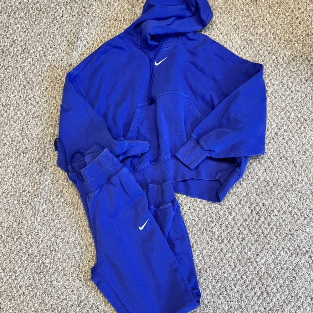 Nike Blue Hoodie and Joggers Set